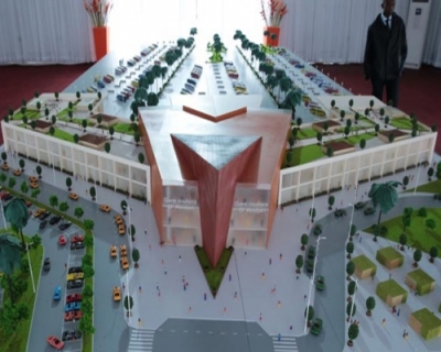 Maquette de la gare internationale d&#039;Abidjan