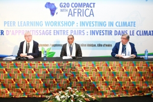 Côte d&#039;Ivoire/ Le Ministre Adama Coulibaly engage les partenaires techniques pour les réformes climatiques au séminaire du Compact G20