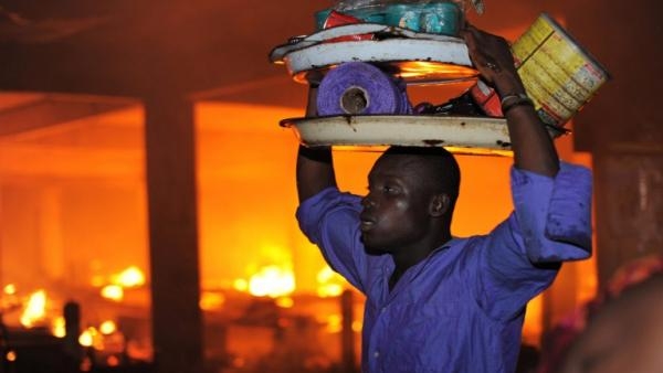 Incendie de Marché (image d&#039;archive)