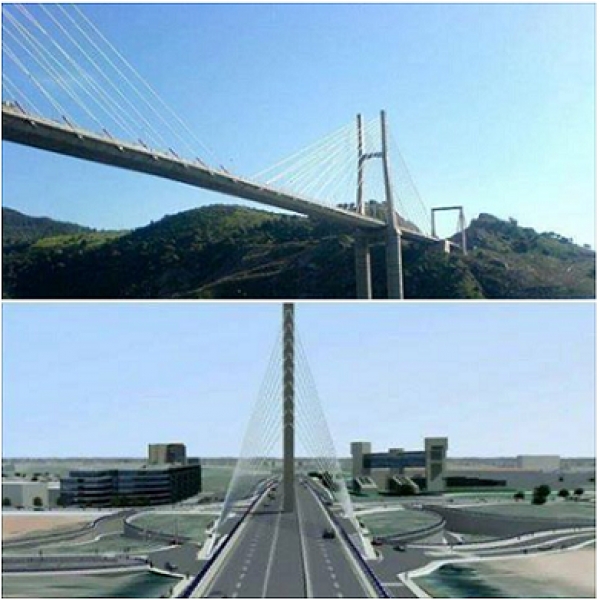 Maquette du Pont Adjamé-Yopougon