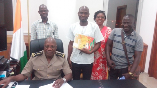 Le groupe Focal du CN-MAEP de Yamoussoukro reçu par le préfet Brou Kouamé