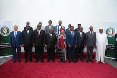 Photo de familles des chefs d'Etat et de gouvernement de la CEDEAO apr&egrave;s la 51&egrave;me session de l'organisation 
