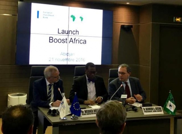 La BEI et la BAD lancent l&#039;initiative Boost Africa, le 21/11/2016 à Abidjan