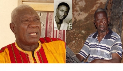 Le président Alassane Ouattara (au mileu, photo de jeunesse) était un enfant &quot; réservé et appliqué&quot;, selon ses amis amis d&#039;enfance Pandry Kouadio (à droite) et Sangaré Lancina