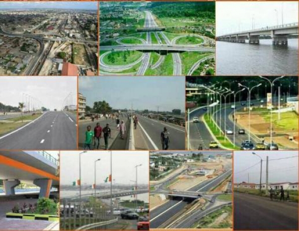 Des chantier de BTP en Côte d&#039;Ivoire (Crédit Photo : Page facebook de Fidele Seassede)