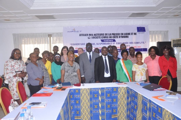 Projet IMPACT: 40 journalistes et acteurs de la société civile formés à Abidjan à la couverture des conflits