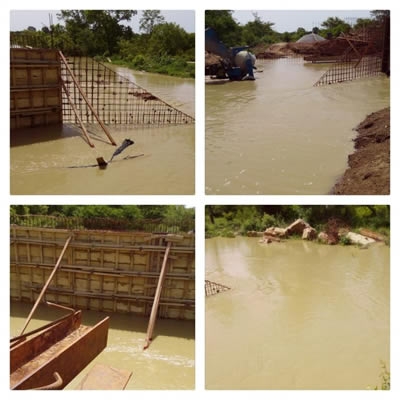 Travaux de réhabilitation du pont &quot;Balafon&quot;, sur l’axe Bouna- Téhini