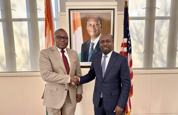 En visite aux Etats-Unis : Le maire de Grand Bassam &eacute;change avec l&rsquo;Ambassadeur Ibrahima Tour&eacute;