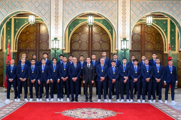 Maroc : le Prince Héritier Moulay El Hassan préside une cérémonie en l’honneur des membres de l’Équipe nationale de football des moins de 20 ans, championne du monde